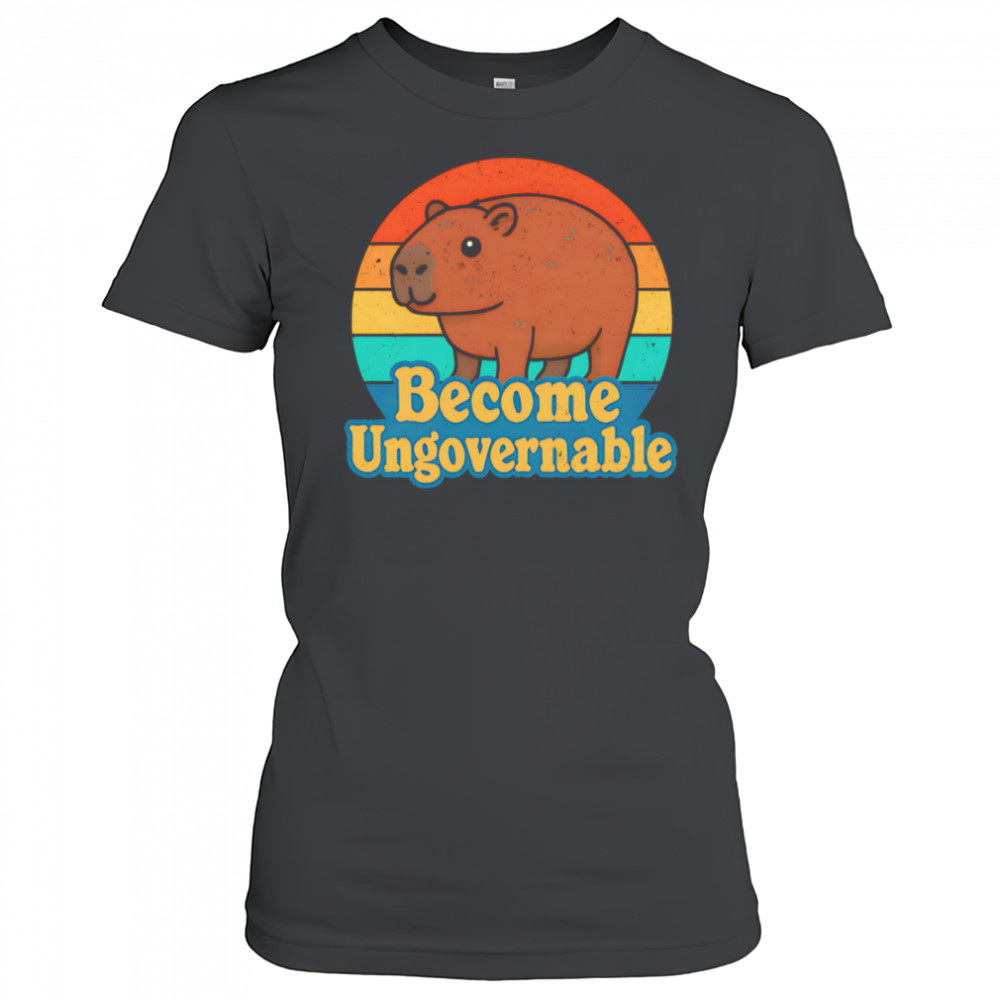 Capybara Become Ungovernable vintage shirt Women's T-shirt