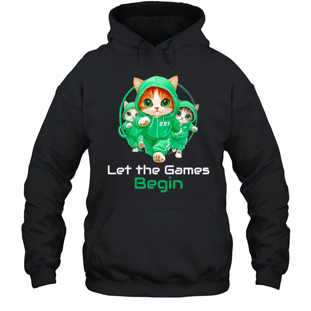 Cat Squid Game let the games begin shirt Hoodie