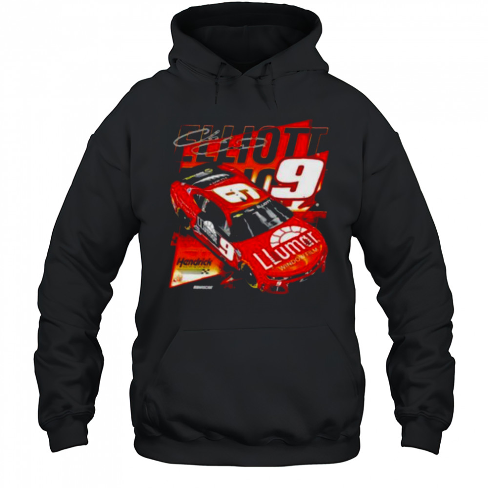 Chase Elliott Hendrick Motorsports Team Collection Llumar signature shirt Hoodie