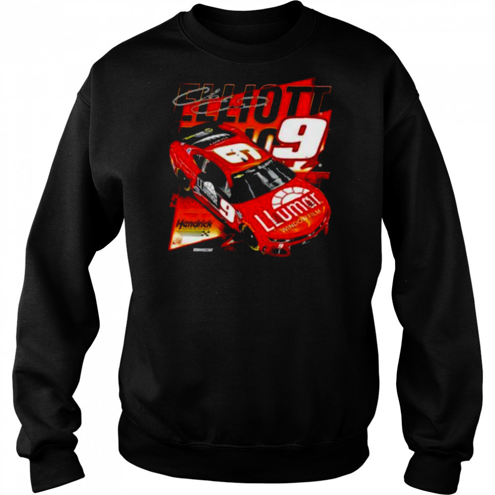 Chase Elliott Hendrick Motorsports Team Collection Llumar signature shirt Hoodie