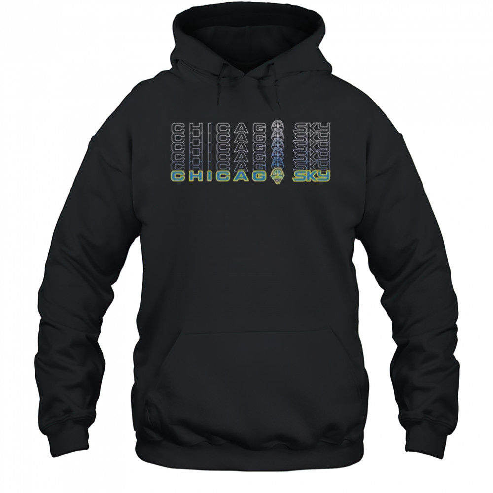 Chicago Sky Repeat T-Shirt Hoodie