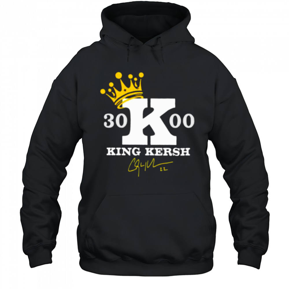 Clayton Kershaw 3000 Career Strikeouts King Kersh signature shirt Hoodie