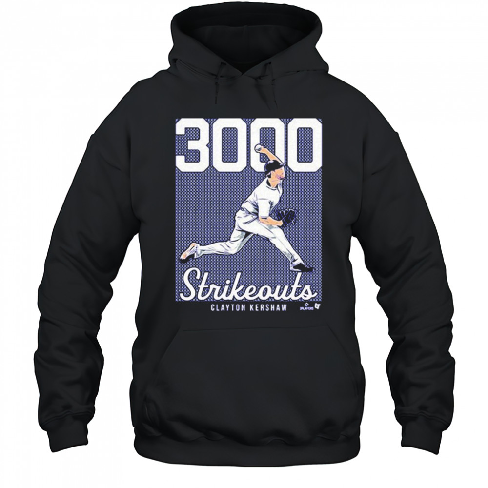 Clayton Kershaw 3,000 Strikeouts T-shirt Hoodie