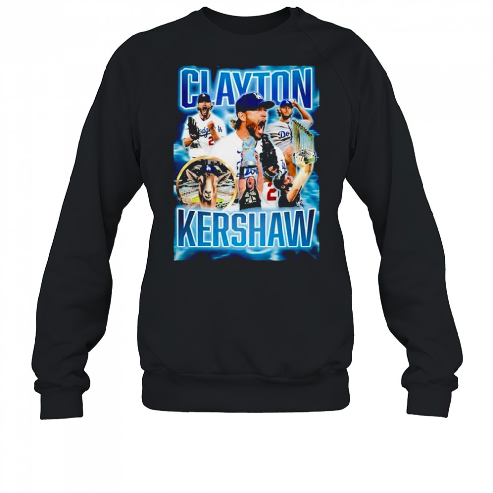 Clayton Kershaw The Goat Blk T-shirt Sweatshirt