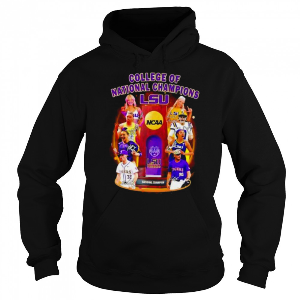 College of National Champions LSU Tigers signature shirt Sweatshirt