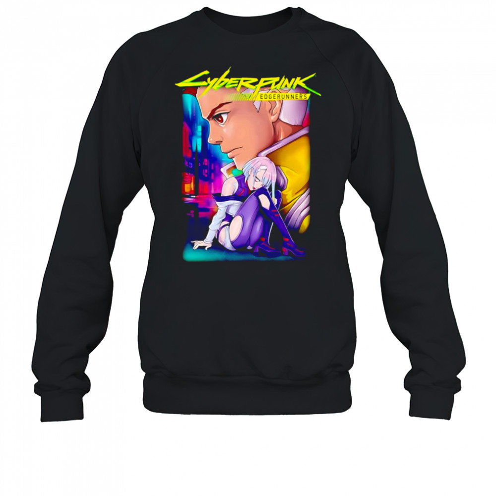 Cyberpunk Edgerunners David Martinez and Lucyna Kushinada graphic shirt Sweatshirt
