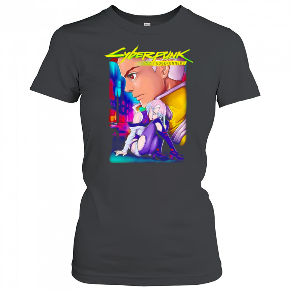 Cyberpunk Edgerunners David Martinez and Lucyna Kushinada graphic shirt Women's T-shirt