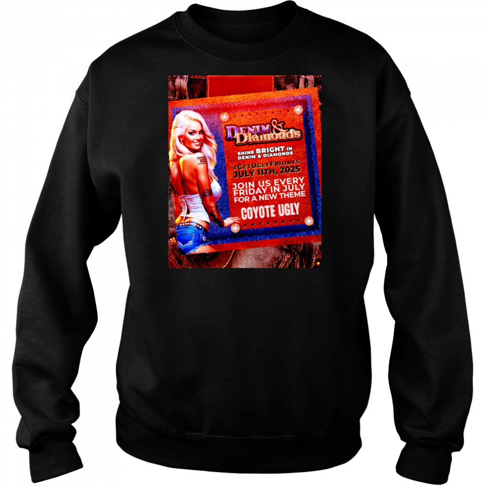Denim and Diamonds coyote ugly shirt Hoodie