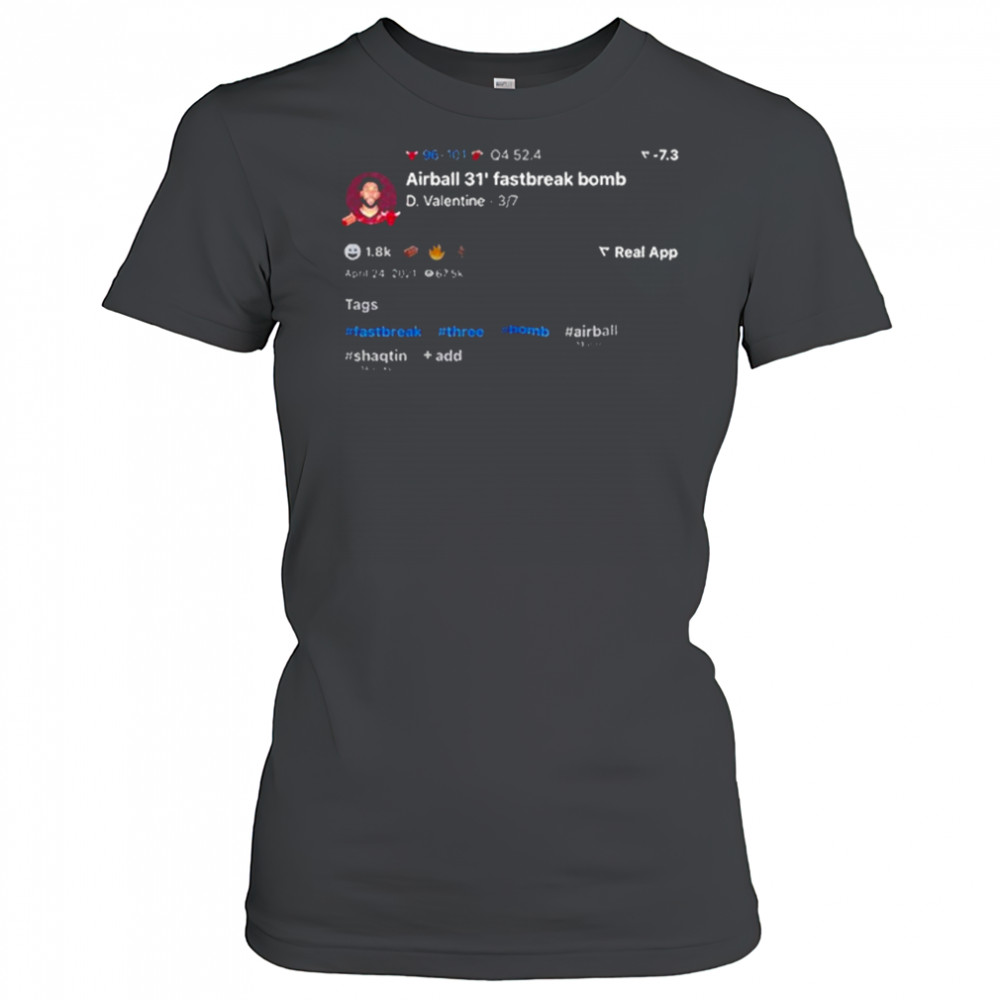 Denzel Valentine Airball 31 Fastbreak Bomb Shirt Women's T-shirt