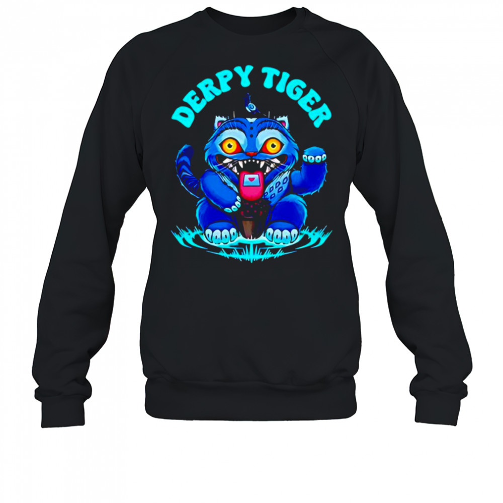 Derpy Blue Tiger KPop Demon Hunters shirt Sweatshirt