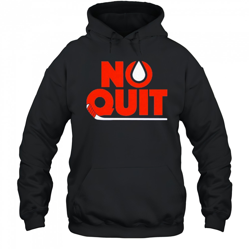 Edmonton Oilers No Quit T-shirt Hoodie