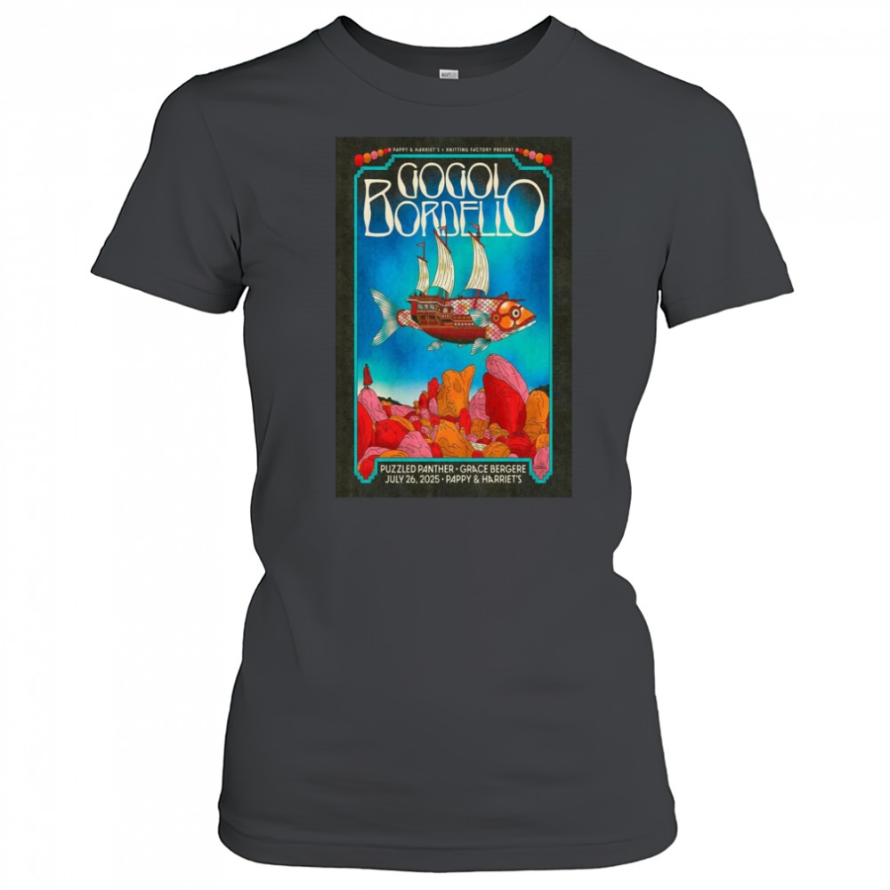 Gogol Bordello Pioneertown, Ca July 26 2025 Pappy & Harriet’S Event Poster T-Shirt Women's T-shirt