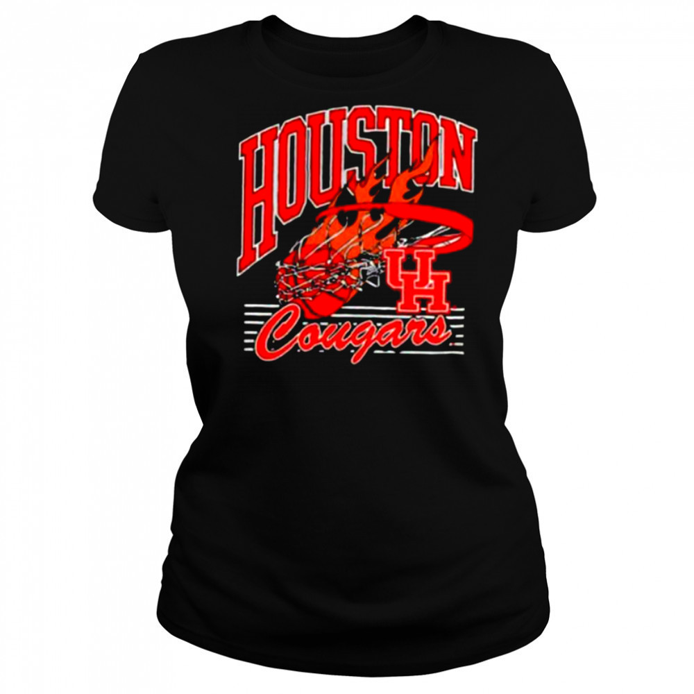 Houston Cougars Basketball fire ball shirt Women's T-shirt
