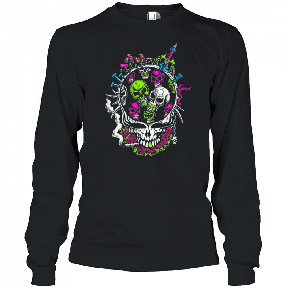 Josh Freydkis Skeleton Factory Skull T-shirt Long Sleeved