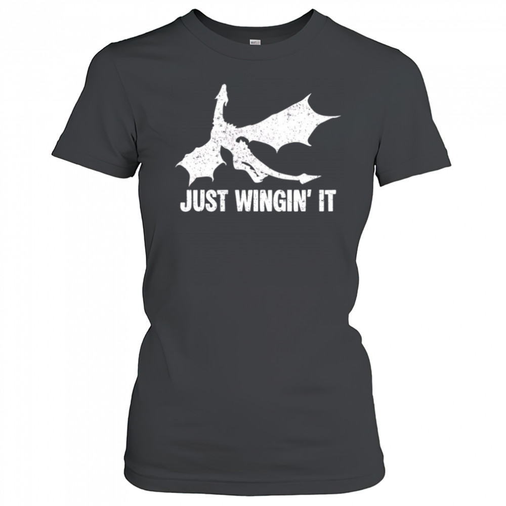 Just wingin’ it dragon shirt Women's T-shirt