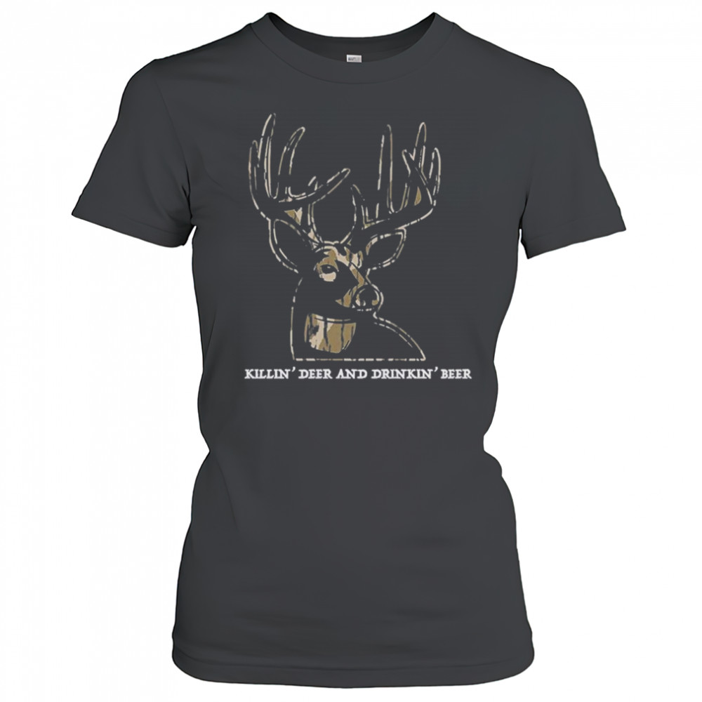 Killin’ Deer And Drinkin’ Beer Camo T-shirt Women's T-shirt