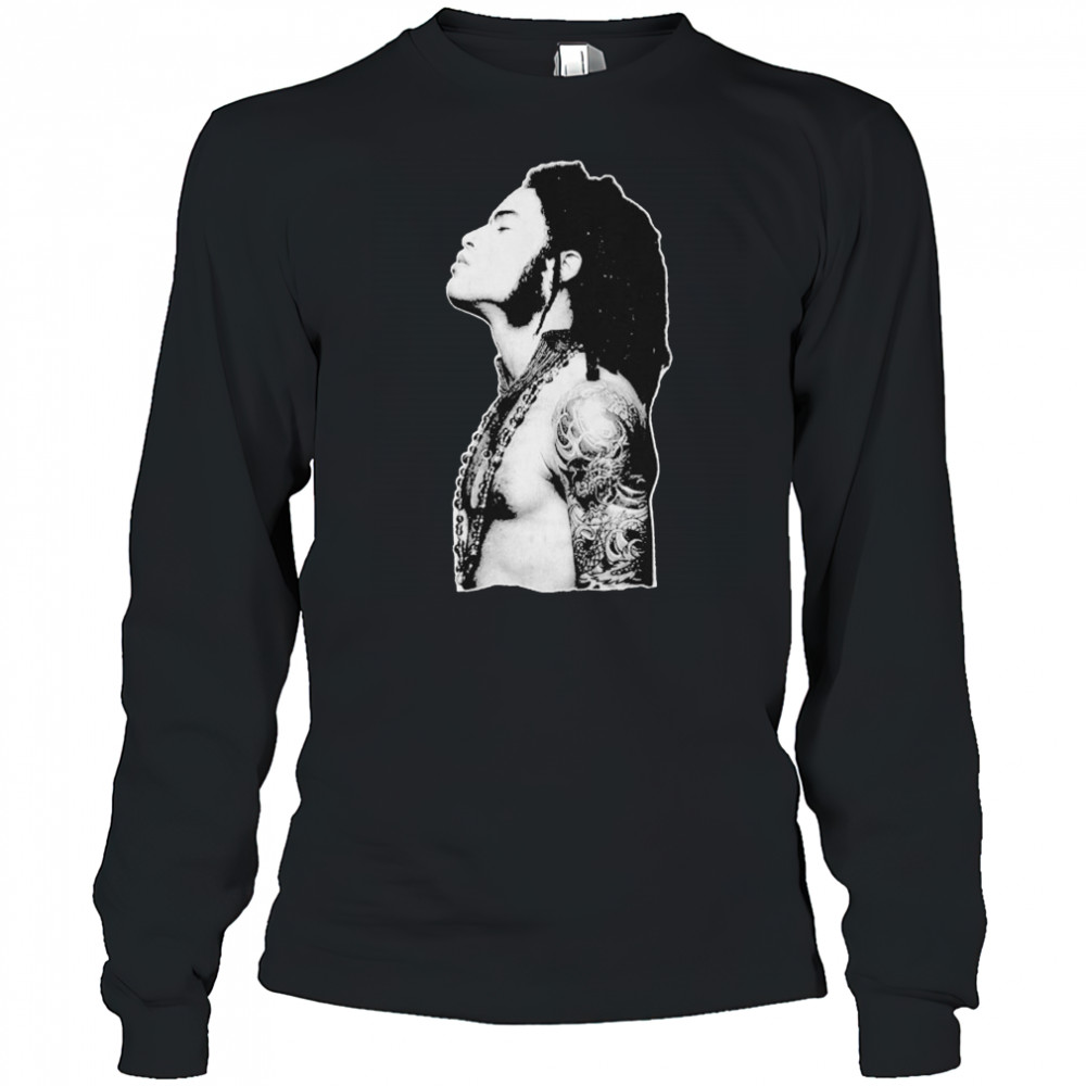 Lenny Kravitz Profile Outline T-shirt Long Sleeved