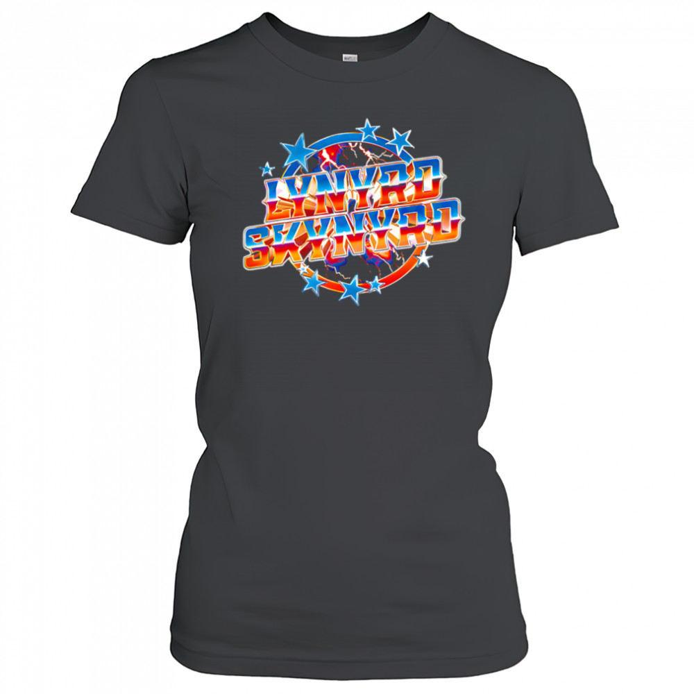 Lynyrd Skynyrd Chrome Lightning Stars logo shirt Women's T-shirt