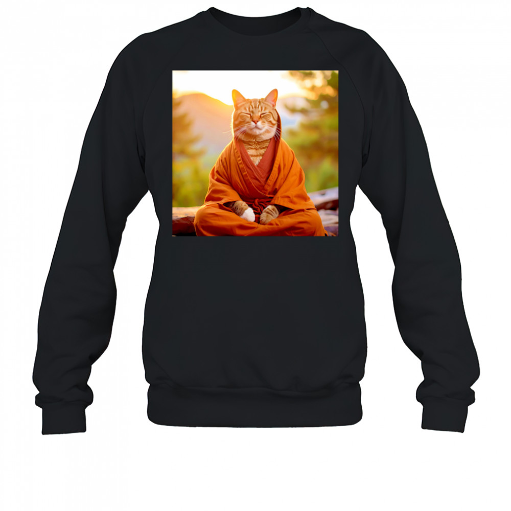 Meditate Cat shirt Sweatshirt