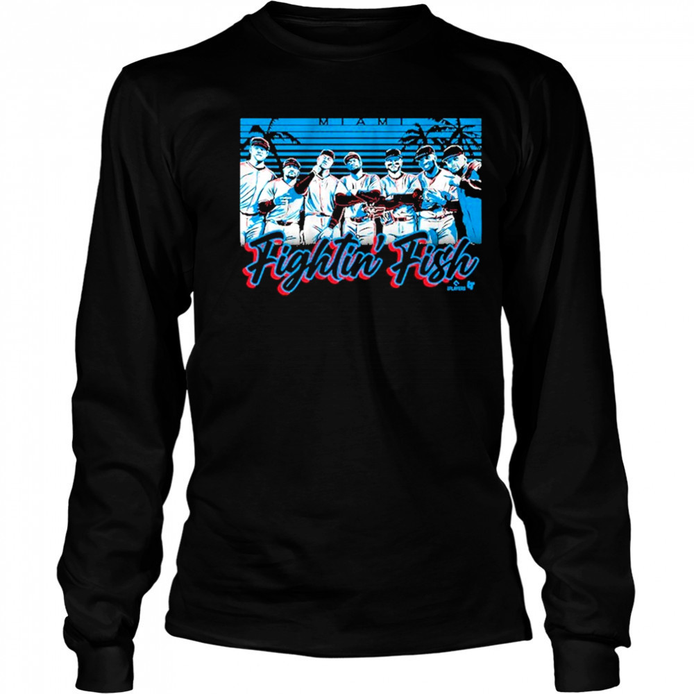 Miami Baseball Fightin’ Fish T-Shirt Long Sleeved