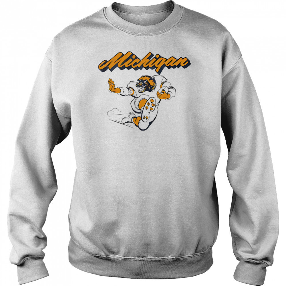 Michigan Mascot football shirt Hoodie