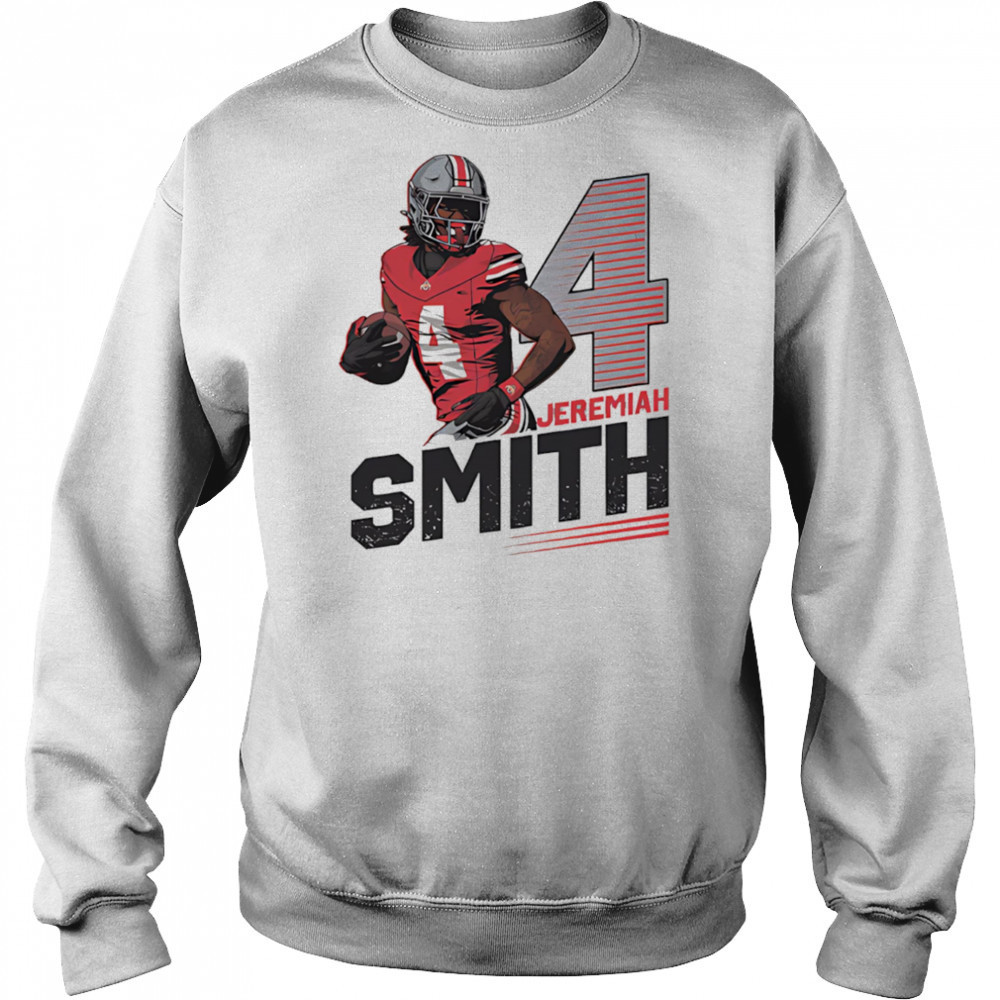 Ohio State Buckeyes #4 Jeremiah Smith big number shirt Hoodie