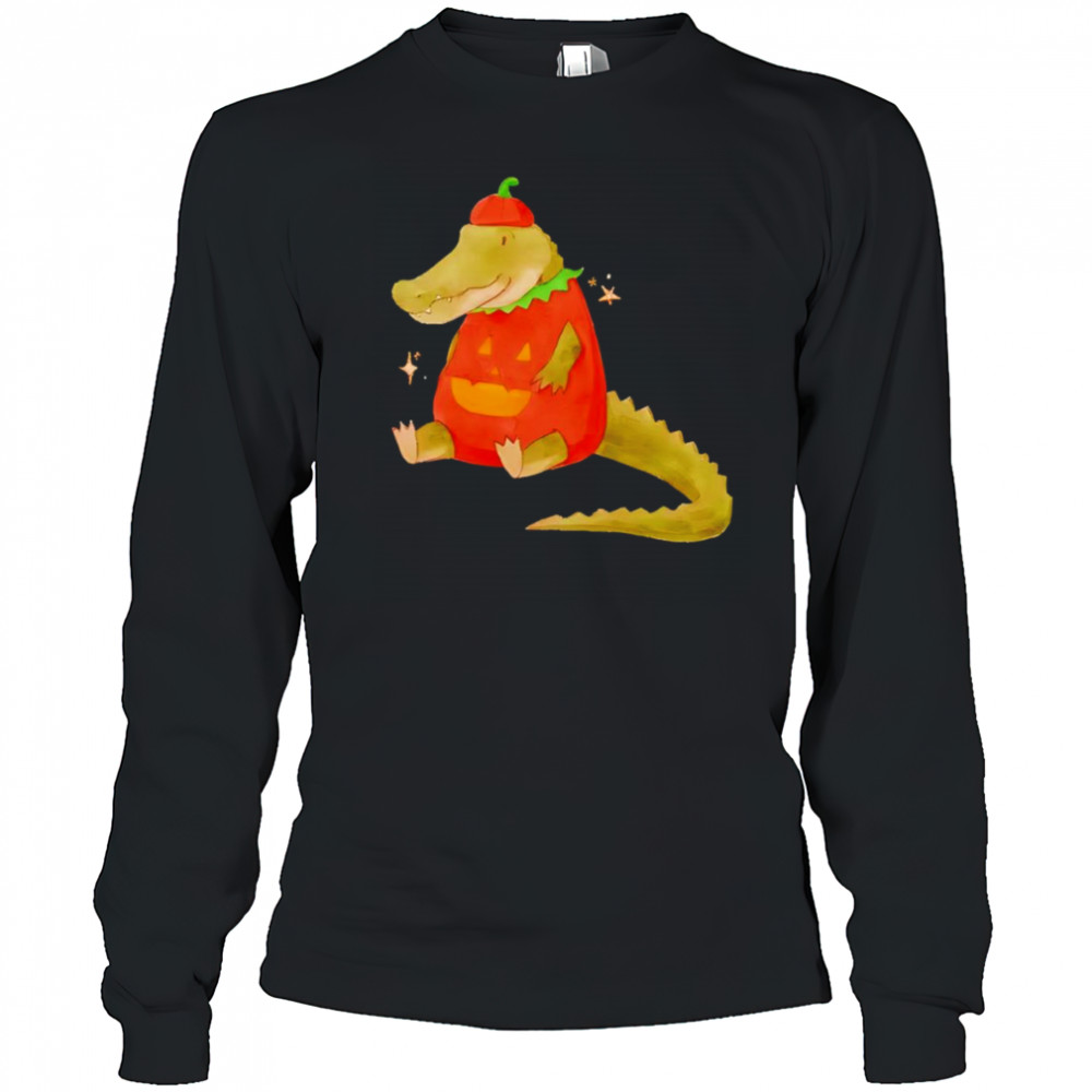 Pumpkin Gator shirt Long Sleeved