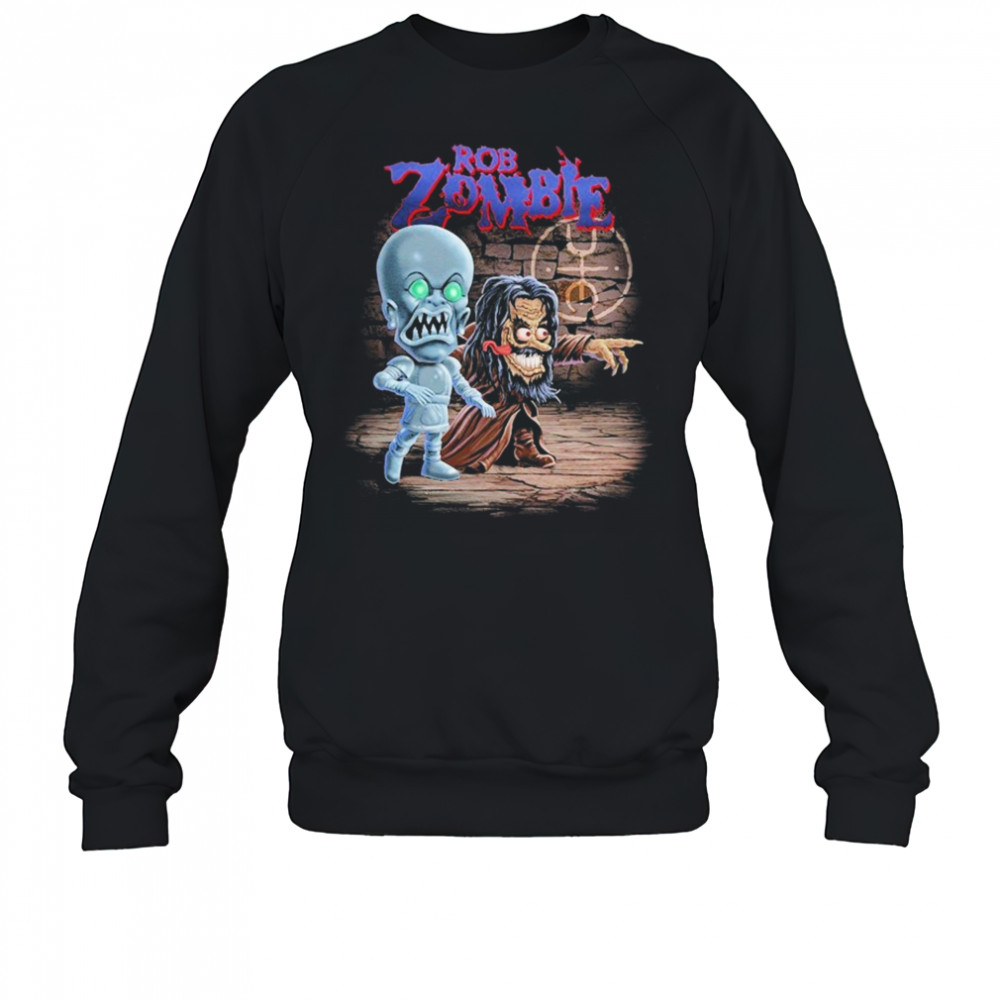 Rob Zombie Rob And Robot T-shirt Sweatshirt