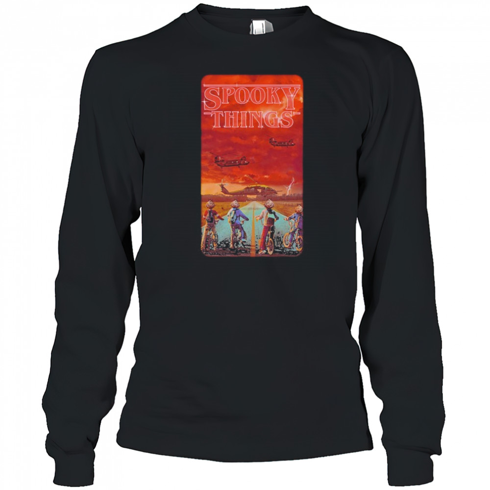 Spooky Things On The X T-shirt Long Sleeved