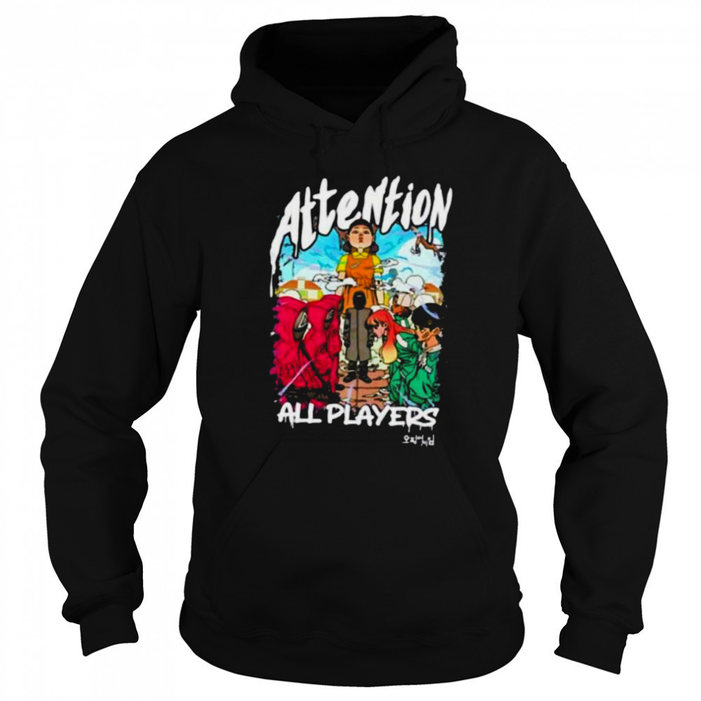 Squid Game 3 attention all players anime shirt Sweatshirt