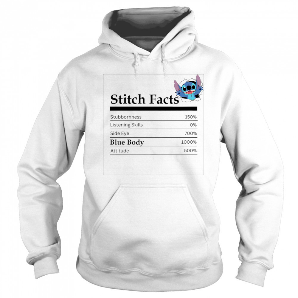 Stitch facts blue body shirt Sweatshirt