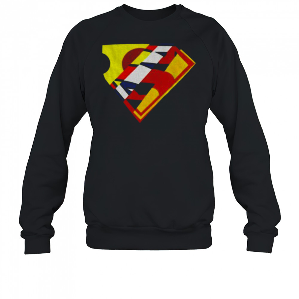 Superman mixed logo shirt Sweatshirt