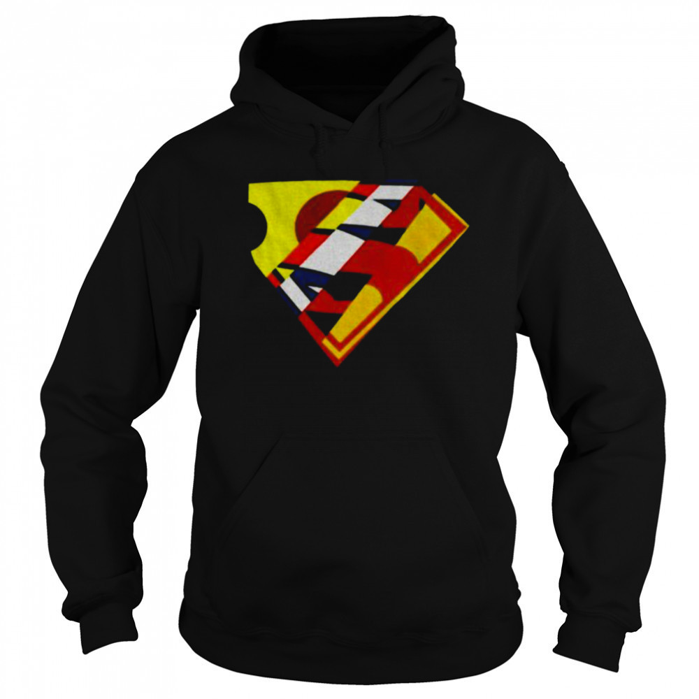 Superman mixed logo shirt Sweatshirt