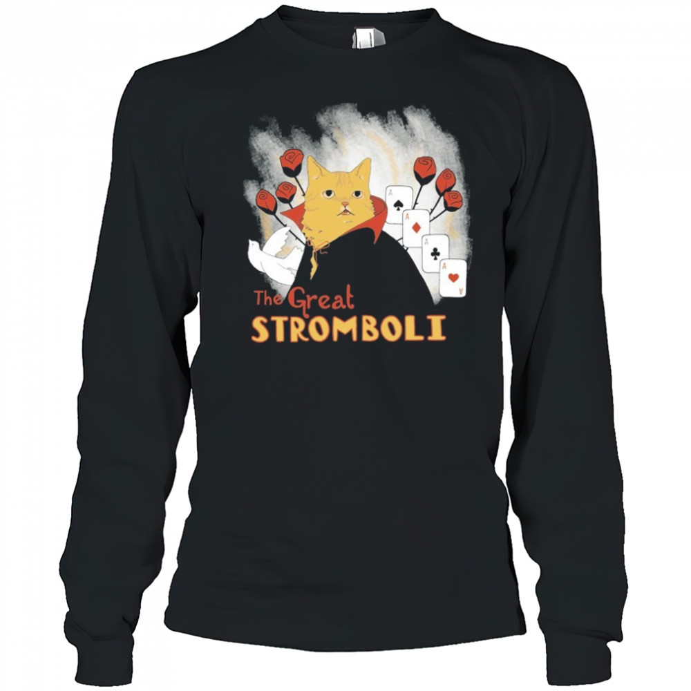 The Great Stromboli Cat Cards T-shirt Long Sleeved