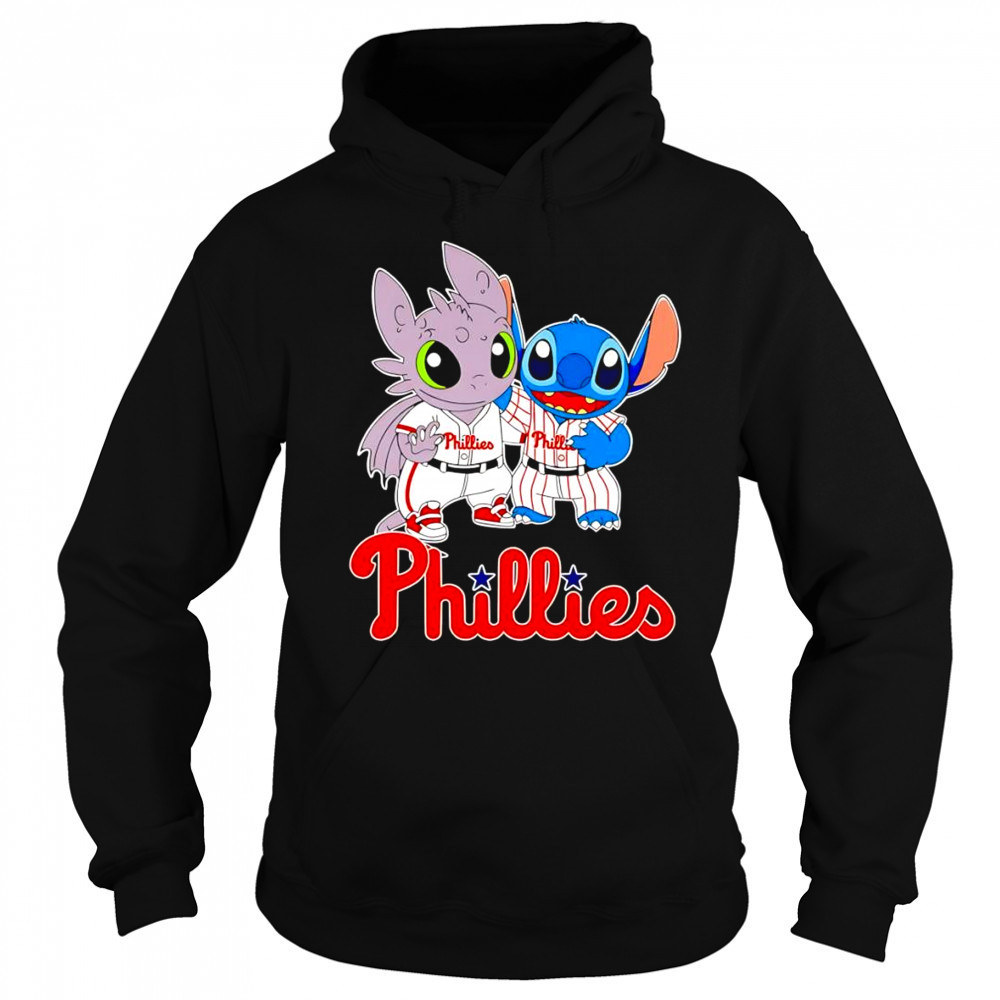 Toothless Night Fury and Stitch Philadelphia Phillies shirt Sweatshirt