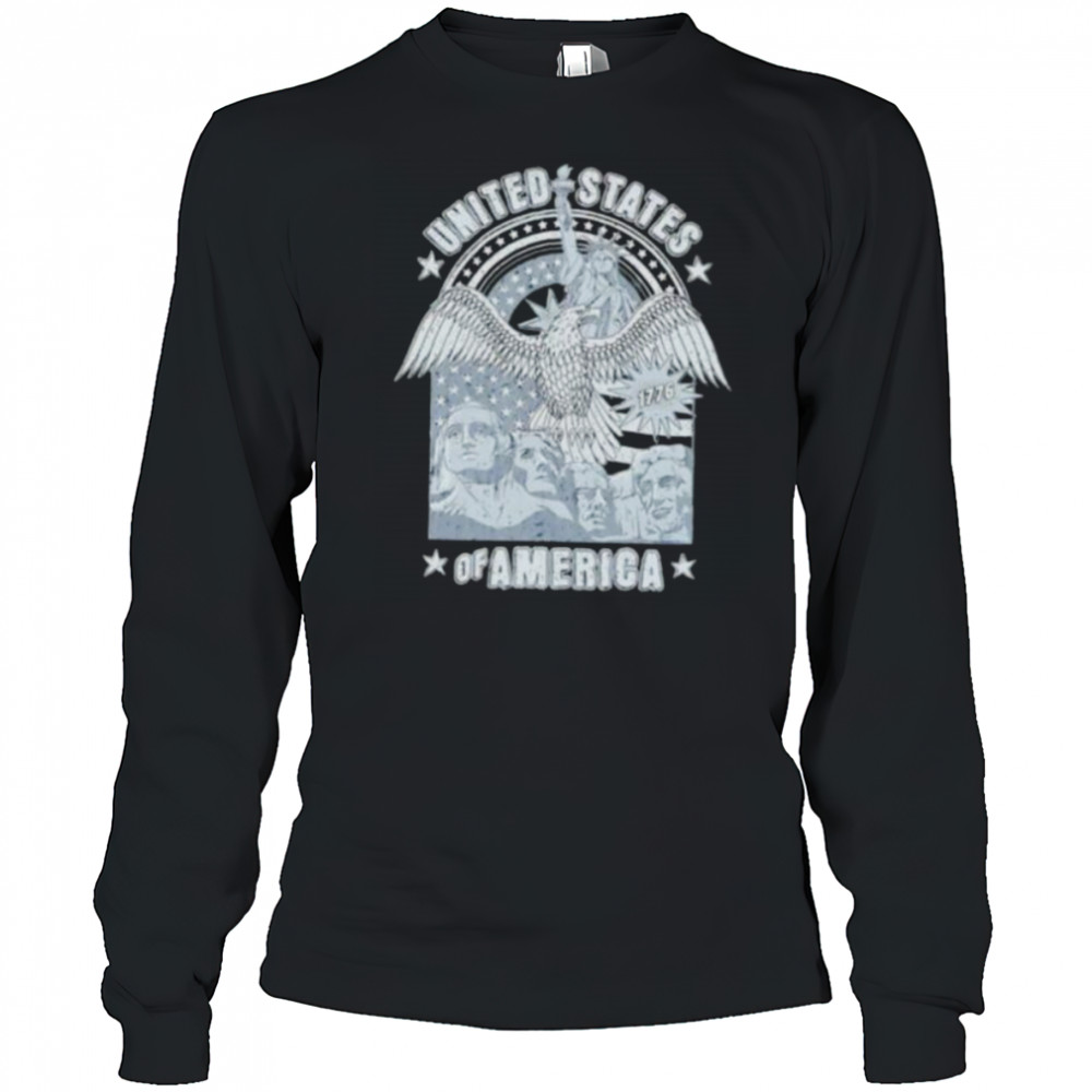 United States of America Mount Rushmore Eagles Liberty shirt Long Sleeved