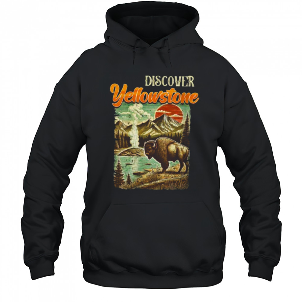 Womens Yellowstone National Park ENTDECKE YELLOWSTONE America Shirt Hoodie