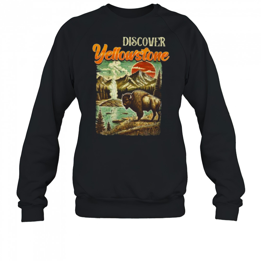 Womens Yellowstone National Park ENTDECKE YELLOWSTONE America Shirt Sweatshirt