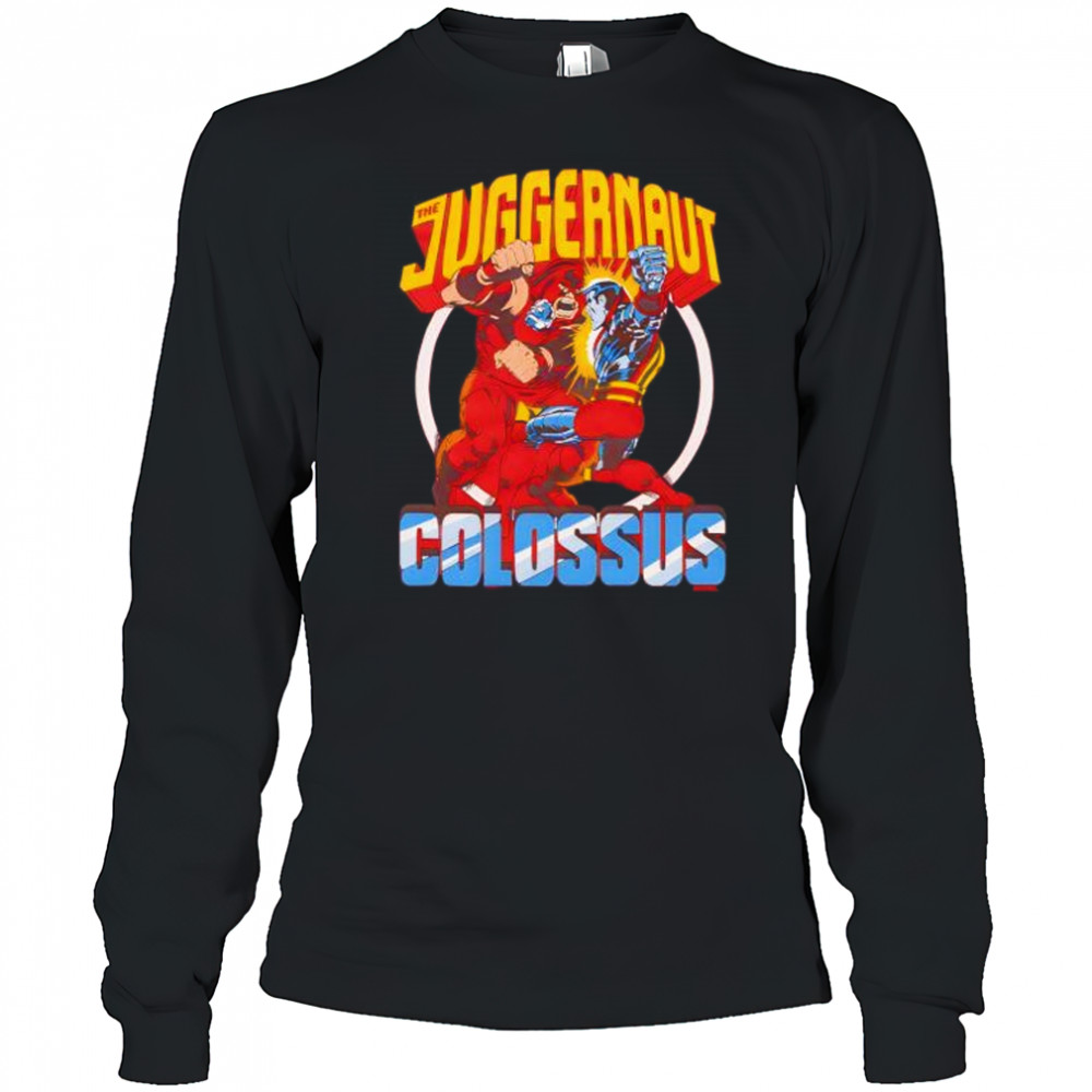 X Men Juggernaut Vs Colossus shirt Long Sleeved