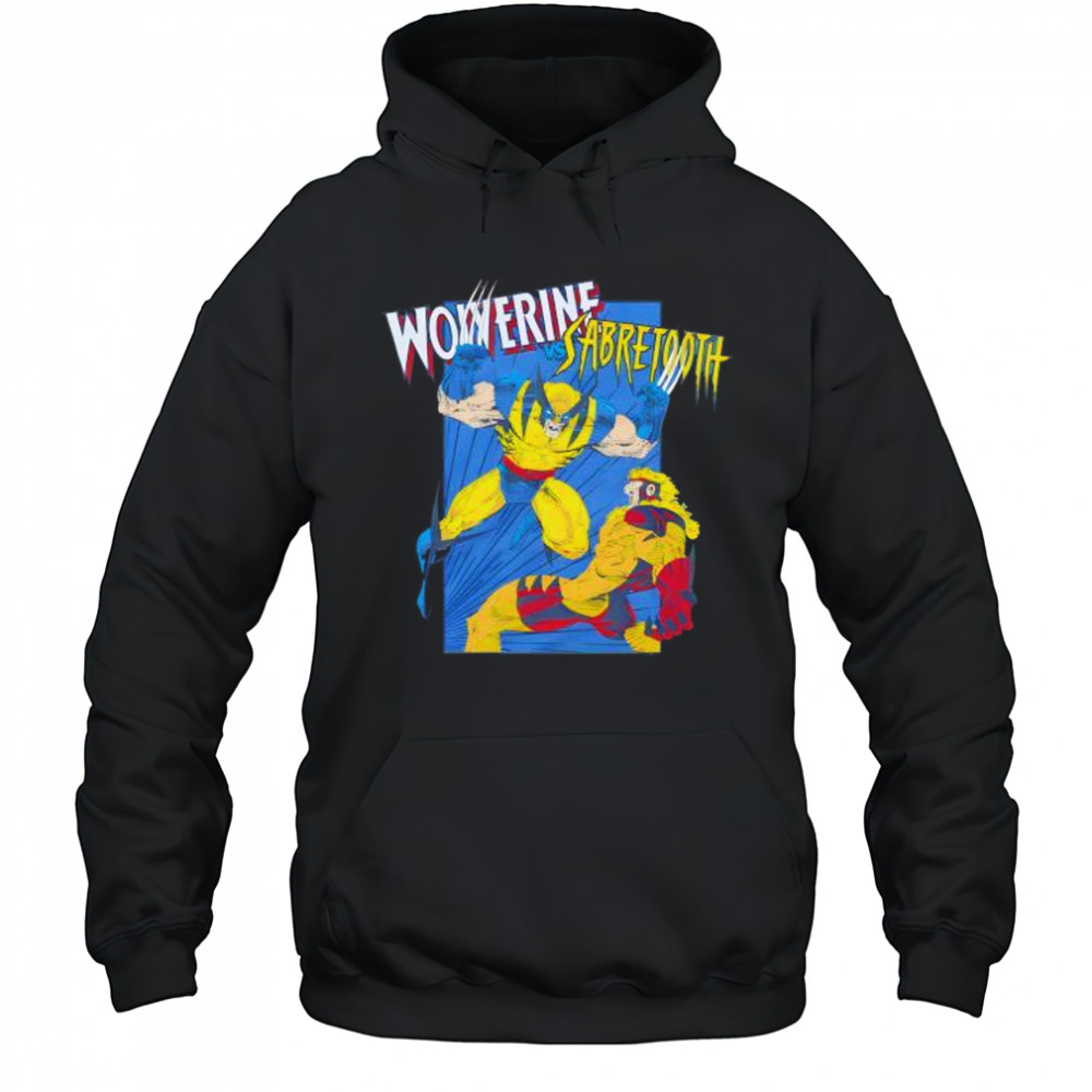 X Men Wolverine Vs Sabretooth shirt Hoodie