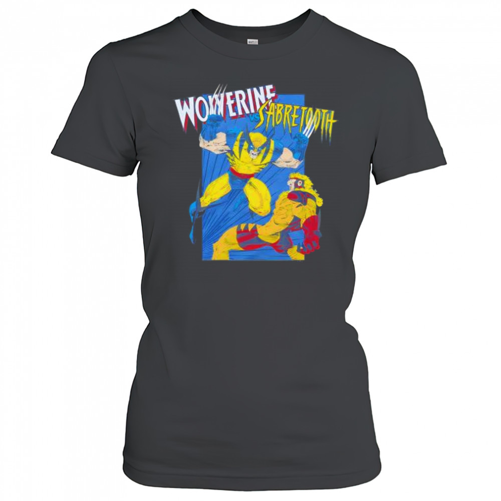 X Men Wolverine Vs Sabretooth shirt Women's T-shirt