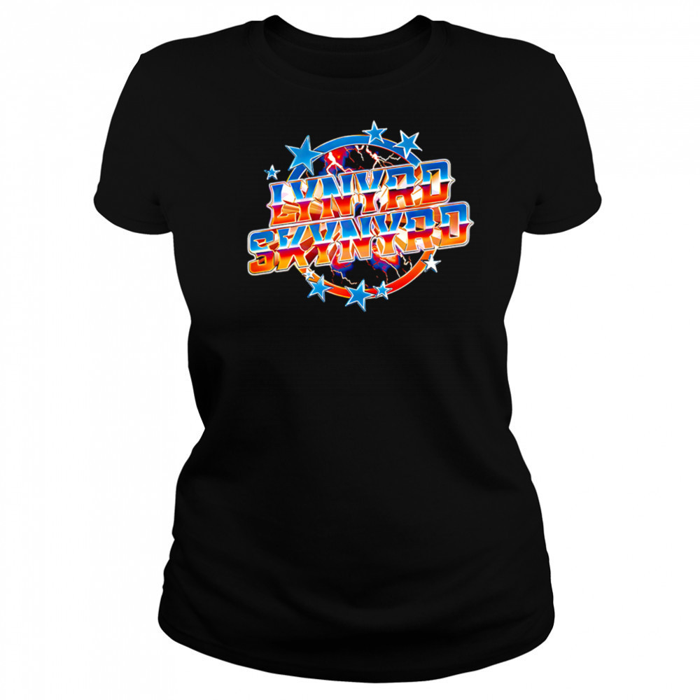 Lynyrd Skynyrd Chrome Lightning Stars logo shirt Women's T-shirt