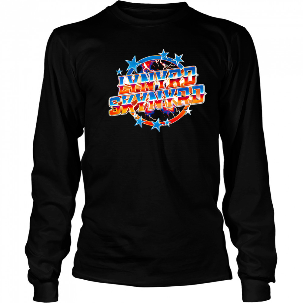 Lynyrd Skynyrd Chrome Lightning Stars logo shirt Long Sleeved
