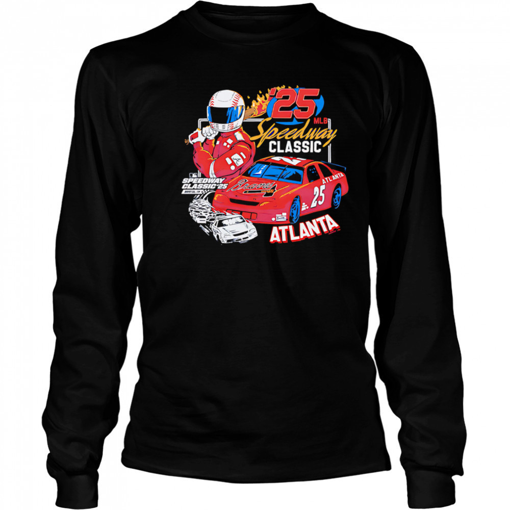 MLB Speedway Classic 2025 Atlanta Braves shirt Long Sleeved