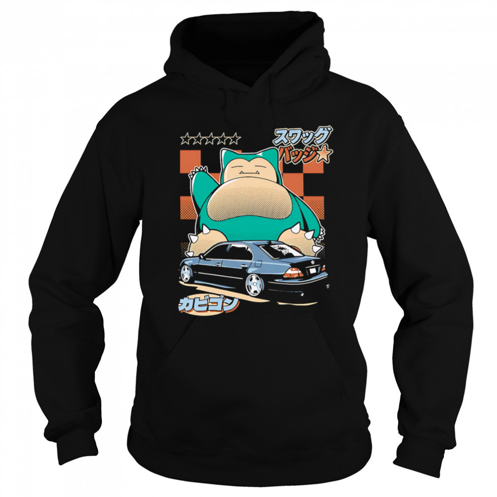 Snorlax Pokemon car cartoon shirt Sweatshirt