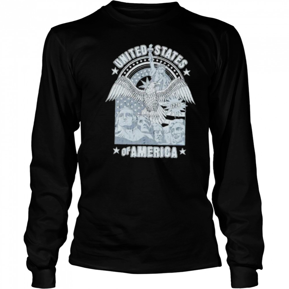United States of America Mount Rushmore Eagles Liberty shirt Long Sleeved