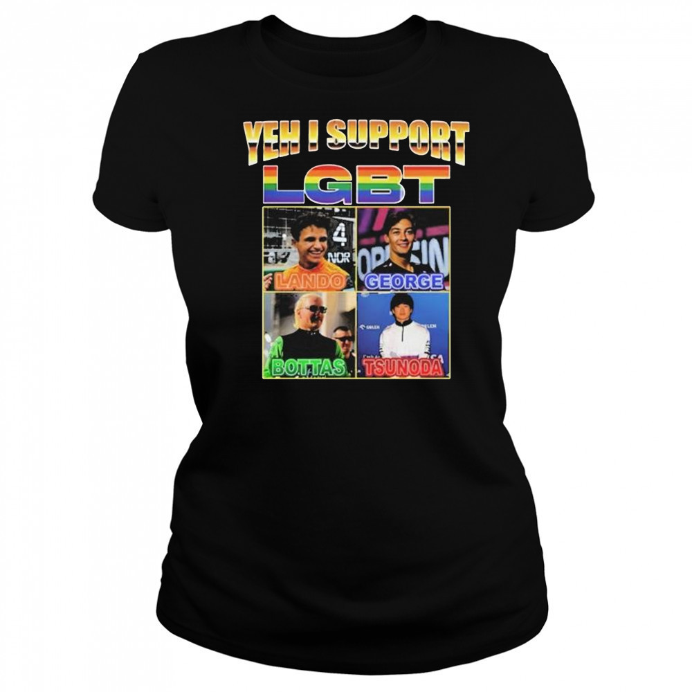 Yeah I Support Lgbt George Bottas Tsunoda T-shirt Women's T-shirt