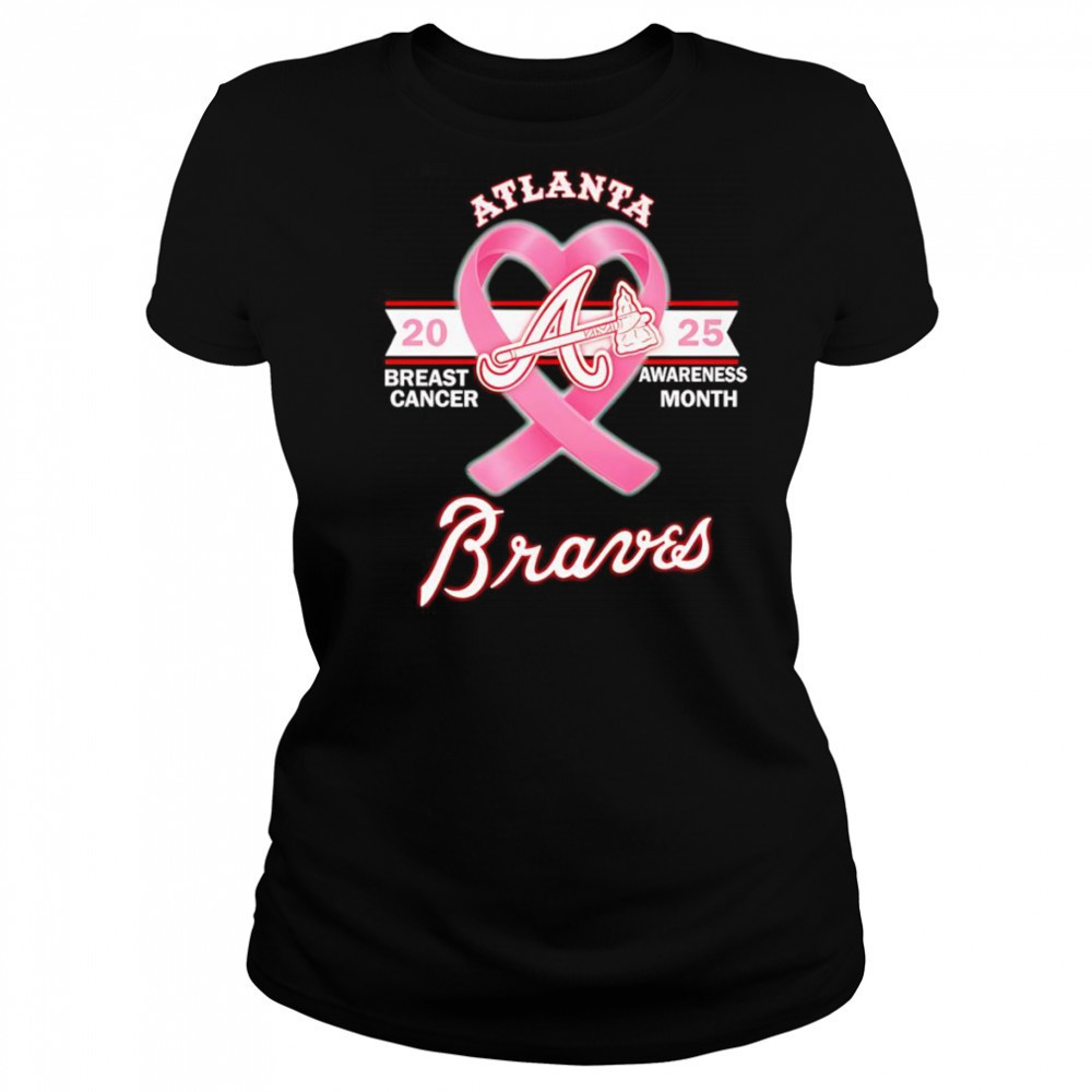 2025 Breast Cancer Awareness Month Atlanta Braves shirt Women's T-shirt