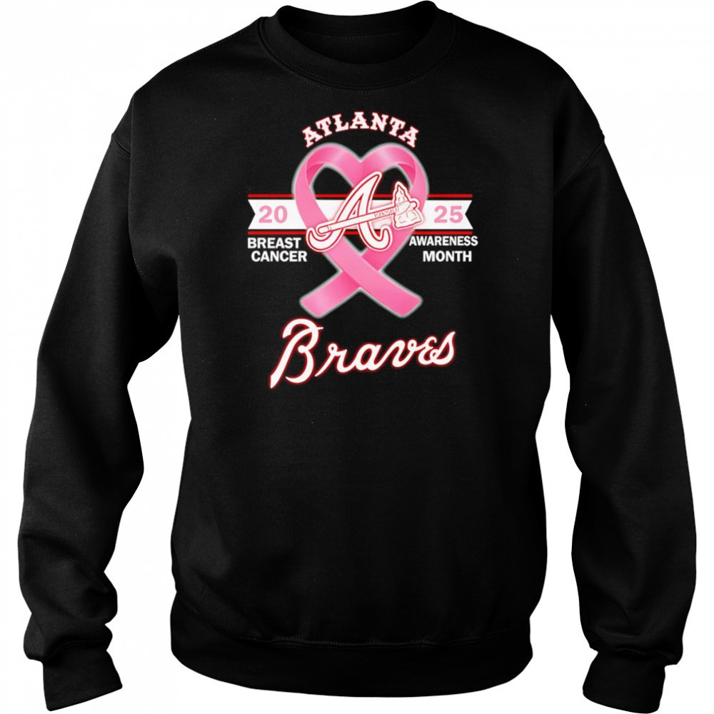 2025 Breast Cancer Awareness Month Atlanta Braves shirt Hoodie