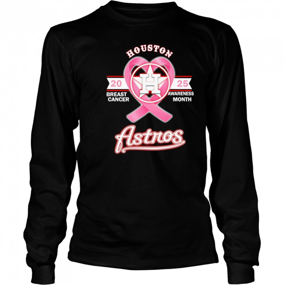 2025 Breast Cancer Awareness Month Houston Astros shirt Long Sleeved